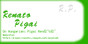 renato pigai business card